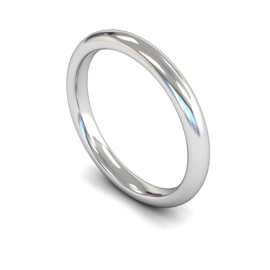 Plain Domed Court Band (Light) - Jade Wedding Rings