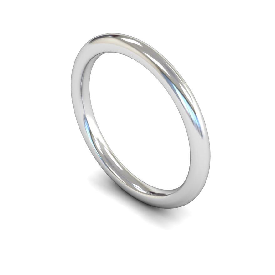 Plain Domed Court Band (Heavy) - Jade Wedding Rings
