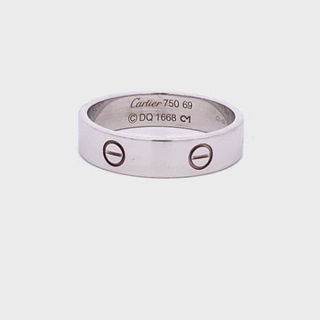 CARTIER Authentic Cartier Love ring ring 18KWG (750) White Gold Used JP  size 11 #51 ｜Product Code：2101215917584｜BRAND OFF Online Store
